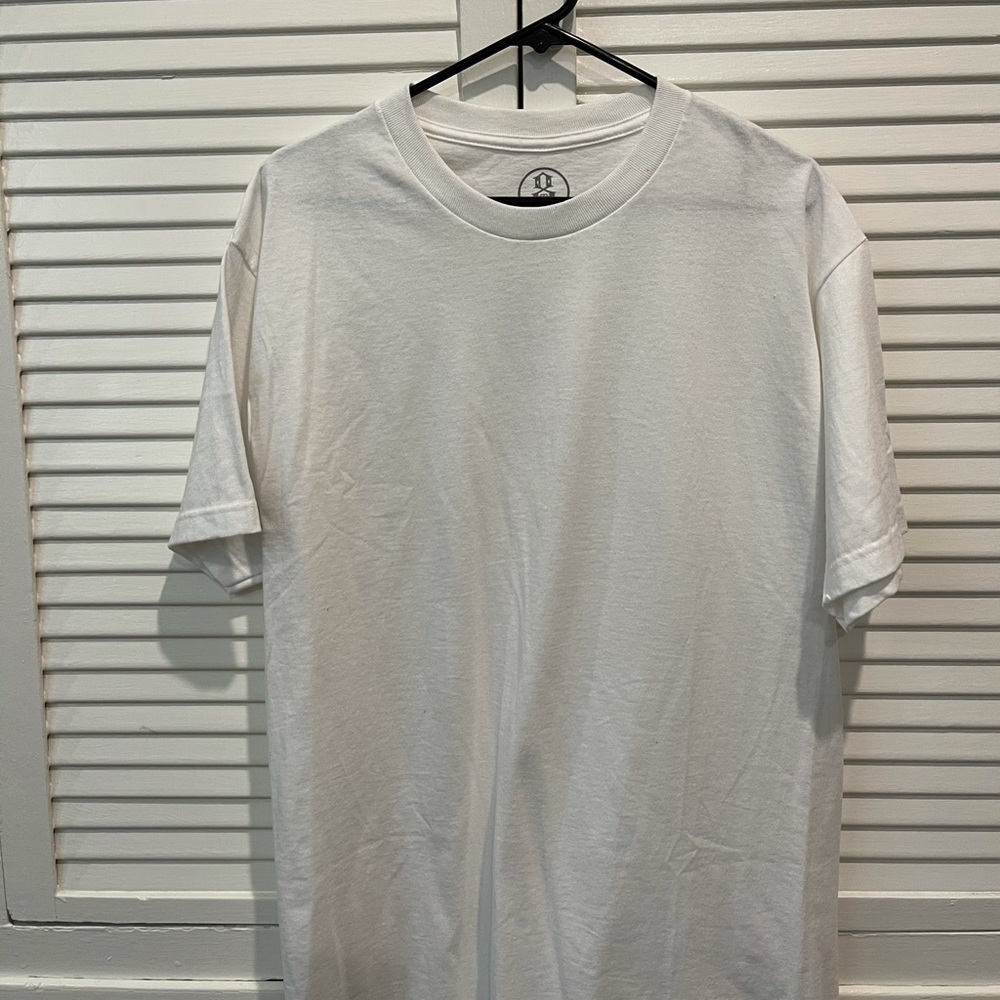REBEL8 White plain Tee(L)